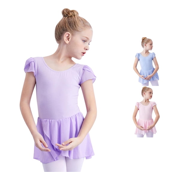 Toddler Ballet Leotard for Girls Dance Flutter Sleeve Leotard Ballerina Ballet Dress Outfit Baby Dress