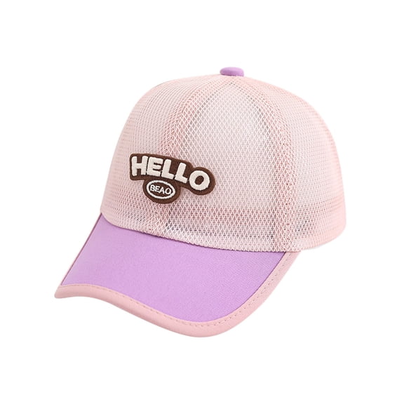 Toddler Baseball Cap Letter Embroidery Boy Sun Hat Adjustable Running Toddler Caps Boys Age 2-8 Years Kids Clothes