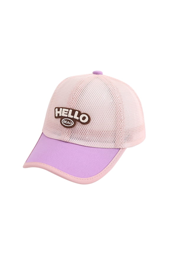 Toddler Baseball Cap Letter Embroidery Boy Sun Hat Adjustable Running Toddler Caps Boys Age 2-8 Years Kids Clothes