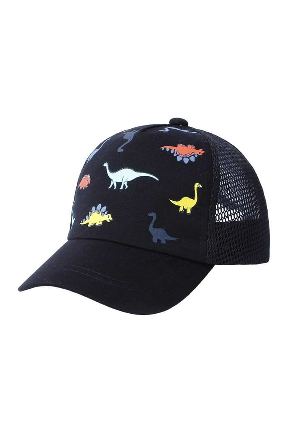 Toddler Baseball Hat Sun Protection Baby Boy Baseball Cap Adjustable Fit Mesh Baseball Hat Outdoor Beach Sun Cap for Kids,Color:Black