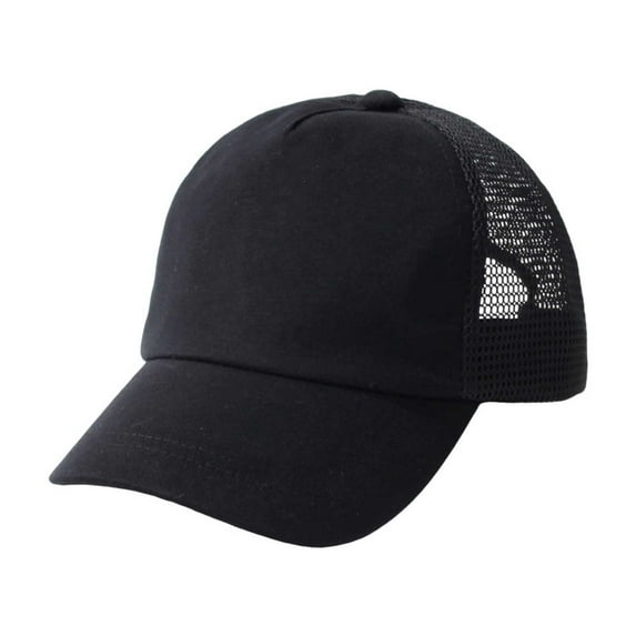 Toddler Baseball Hat Sun Protection Baby Boy Baseball Cap Adjustable Fit Mesh Baseball Hat Outdoor Beach Sun Cap for Kids,Color:Black