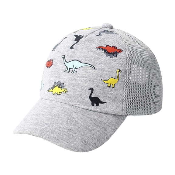 Toddler Baseball Hat Sun Protection Baby Boy Baseball Cap Adjustable Fit Mesh Baseball Hat Outdoor Beach Sun Cap for Kids,Color:Grey