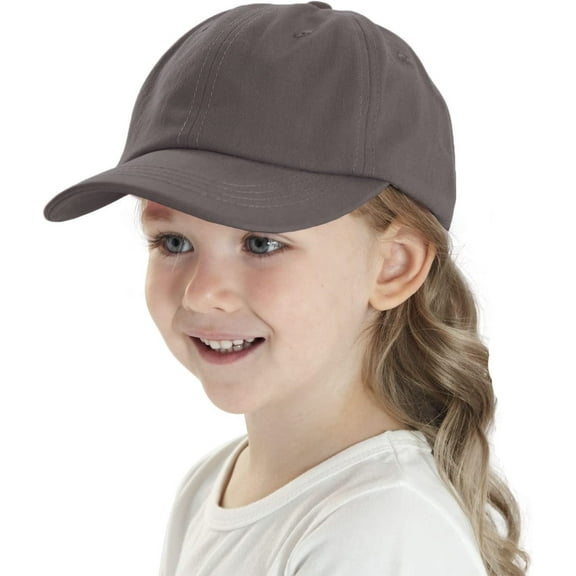 Toddler Baseball Hats Kids Boys Girls Trucker Hat Adjustable Cotton Baby Sun Caps Girls Baseball Cap with Ponytail 1-5 Years