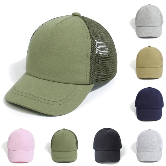 Toddler Baseball Hats Quick Dry Trucker Hat Breathable Mesh Hat for Toddler 1-3 Year