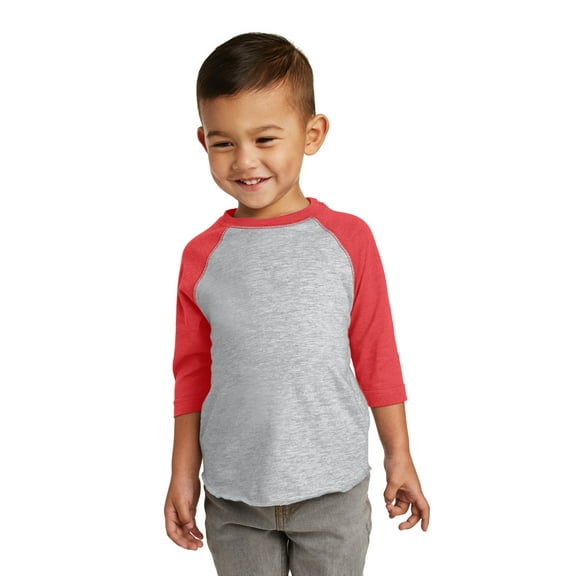 Toddler Baseball T-Shirt - VN HTHR/ VN RED - 3T
