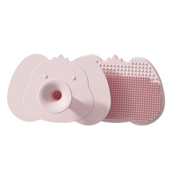 Toddler Bath Time Essential Silicone Massage Tool Hair Brush with Suction Cup for Easy Storage Convenient Use