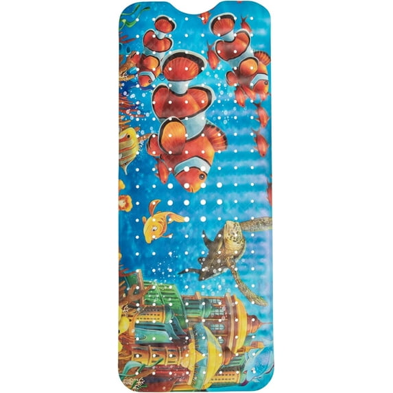 Toddler Bathtub Mat - Bath Mat Kids Non Slip - Non Slip Bathtub Mat Kids - Bath Mat Baby Non Slip - Non Slip Tub Mat Kids - Bathtub Grip Mat - Shower Grip Mat - Bath Tub Floor Mat (Bath Clownfish)