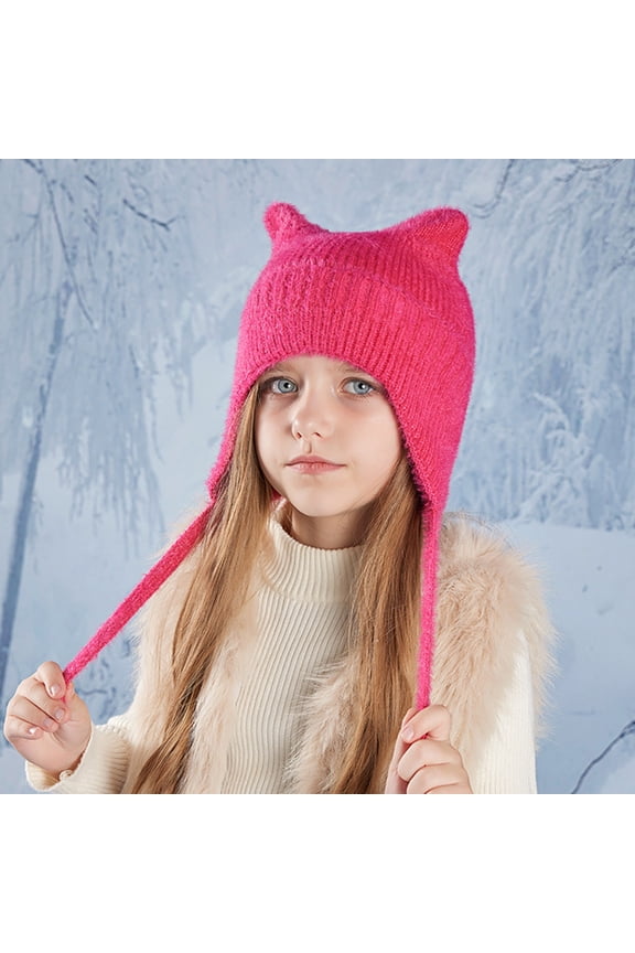 Toddler Beanie Toddler Warm Windproof Knit Hood Hat for Snow Baby Toddler Winter Hat