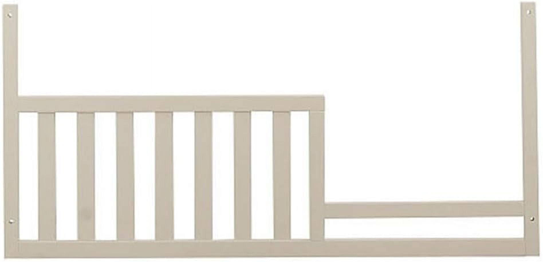 Toddler Bed Safety Guard Rail for Baby Cache Cribs (Glazed White)