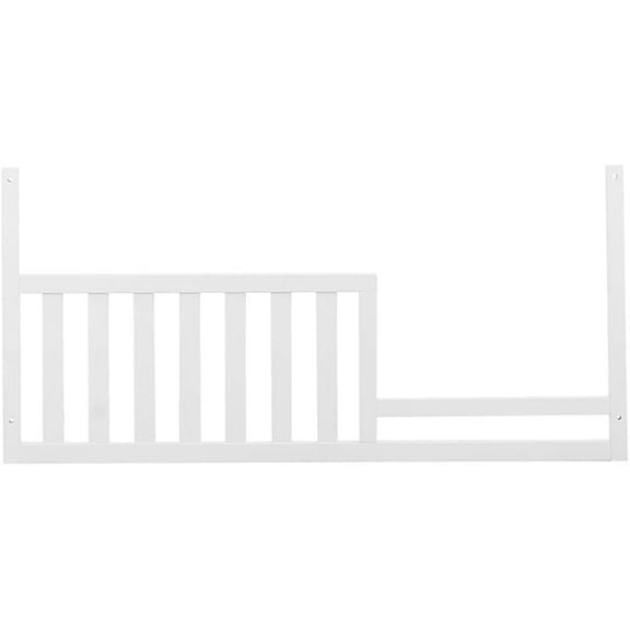 Toddler Bed Safety Guard Rail for Baby Cache Cribs (White)