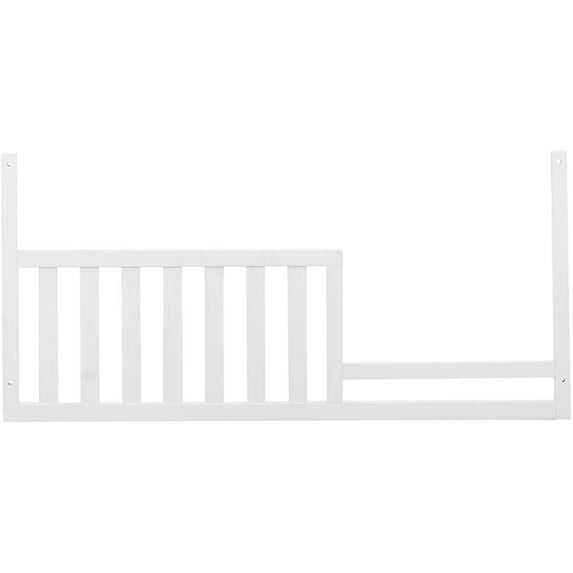 Toddler Bed Safety Guard Rail for Baby Cache Cribs (White)
