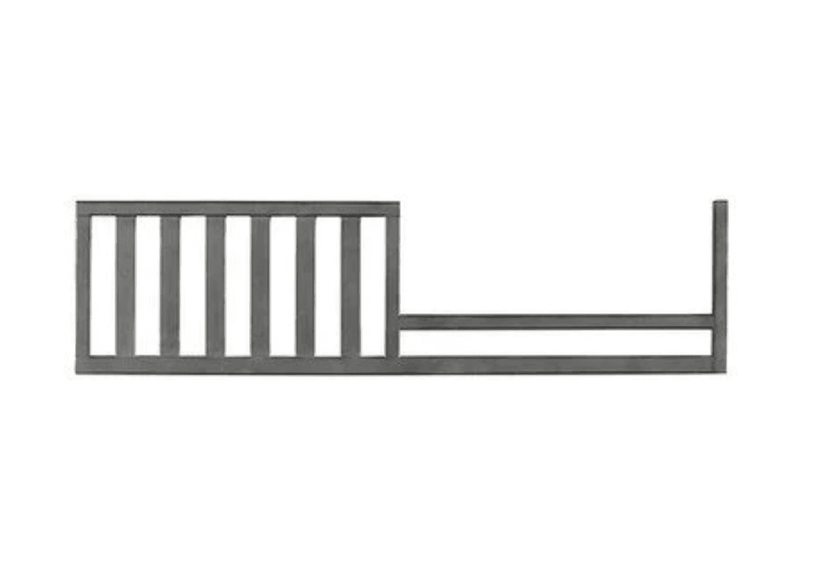 Toddler Bed Safety Guard Rail for Ellen Degeneres by Bivona Crib (Weathered Grey)