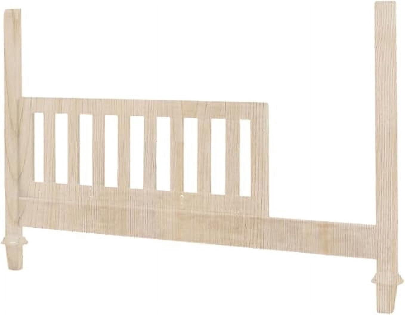 Toddler Bed Safety Guard Rail for SmartStuff Cribs by Universal Furniture (Unfinished)
