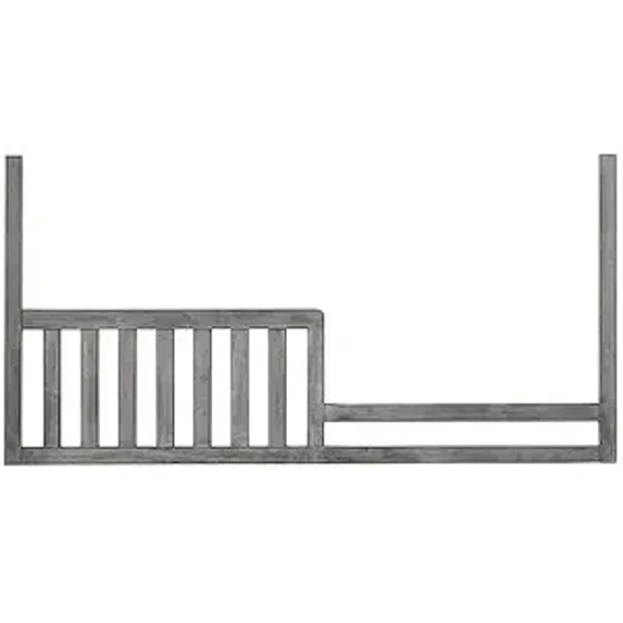 Toddler Bed Safety Guard Rail for Westwood Design Cribs (Brushed Pewter, Foundry Crib)
