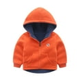 thumbnail image 1 of Toddler Big Boys Winter Warm Fleece Hoodie SweatShirt Zipper Jacket, 1 of 7