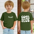 thumbnail image 1 of Toddler Big Brother Shirt,Summer Short Sleeve Big Brother Shirts Toddler Baby Boy Announcement Chenille Patch Letter Bro Club Tee Tops Army Green 1-2Y, 1 of 6