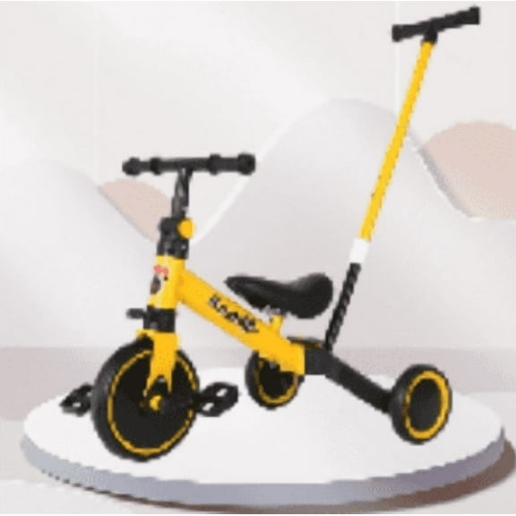 Toddler Bike with Push Handle for Kidsyellow