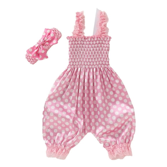 Toddler Birthday Dress 2 Packs Of Summer Baby Lace Up Flower Hair Decorations Party Dresses Girls Pink 3 Months-6 Months