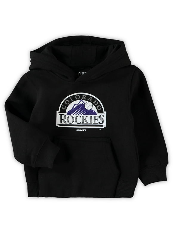 Toddler Black Colorado Rockies Primary Logo Pullover Hoodie