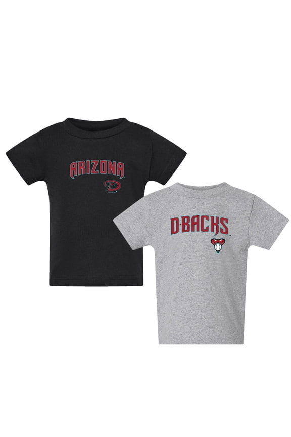 Toddler  Black/Gray Arizona Diamondbacks Logo 2-Pack T-Shirt Set