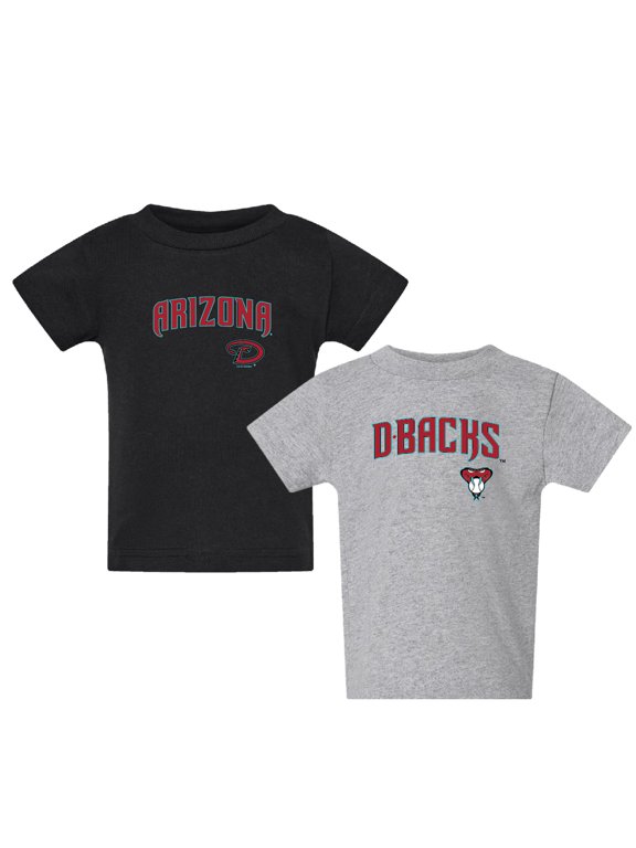 Toddler Black/Gray Arizona Diamondbacks Logo 2-Pack T-Shirt Set