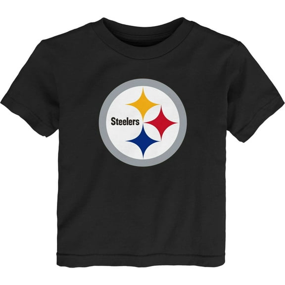Toddler Black Pittsburgh Steelers Primary Logo T-Shirt