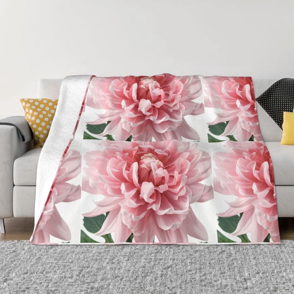 Toddler Blanket For Boys Girls Adult Lightweight Baby Kids Blanket Cute Soft Light Pink Flower Blankets Comfy Fleece Flannel Plush Crib Throw Blankets Gifts 50"X40"