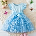 thumbnail image 1 of Toddler Blue Girl Dress Ruffle Sleeveless Tulle Toddler Dress Girls Summer Dress Summer Princess Party Dress Baby Dresses 1-2 Years, 1 of 7