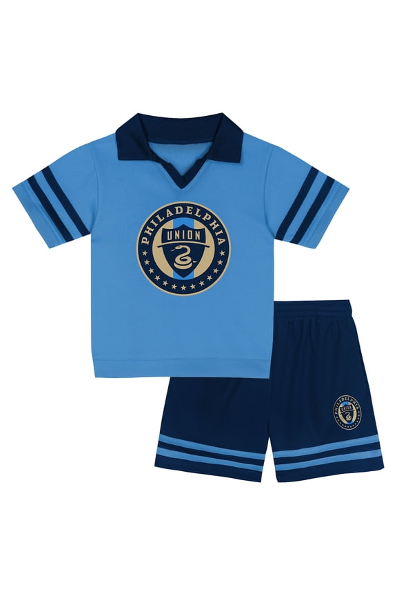 Toddler  Blue Philadelphia Union Charming Dude Top & Short Set