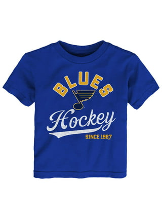 Fanatics Branded Men's Wayne Gretzky Blue St. Louis Blues Authentic Stack Retired Player Name and Number T-Shirt - Blue