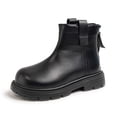 thumbnail image 1 of Toddler Boots,Girls Ankle Boots Stylish Short Boots Comfort Casual Kids Footwear,Kids Snow Boots,Z02 Black,9.5-10 Years, 1 of 9