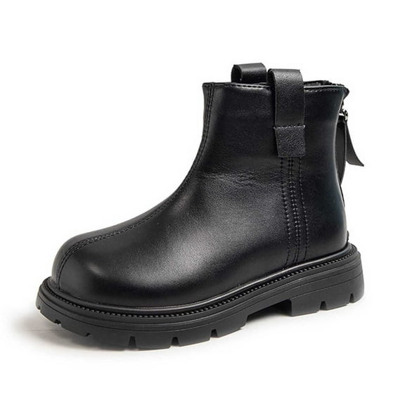 Toddler Boots,Kids Ankle Boots Stylish Short Booties Comfort Casual Girls Winter Footwear,Toddler Boy Boots,Z05 Black,9.5-10 Years