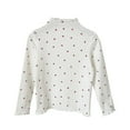 thumbnail image 1 of Toddler Bottoming Sleeves Shirt Long Jacket High T Shirt Heart Shaped Girls Tops Tees Shirts, 1 of 9