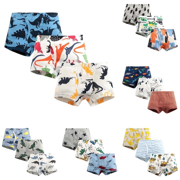 Toddler Boxer Brief 5T Baby Cotton Underwear Boys Cotton Boys Underpants Set