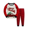thumbnail image 1 of Toddler Boy 100% Cotton Christmas Pajamas Sets for Boys Christmas Tree Car Sleepwear Size 5T, 1 of 7