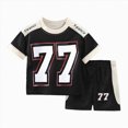 thumbnail image 1 of Toddler Boy Back To School Outfits First Day of Preschool T-Shirt Top Shorts Sets Kindergarten Outfit 6-12 Months 12-24 Months 2t 3t 4t 5t 6t 7t 8t 9t Children 12-18 Months, 1 of 3