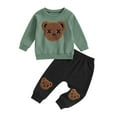thumbnail image 1 of Toddler Boy Clothes 2T 3T 4T 5T Fall Outfits Baby Pullover  Pants Sets Kids Winter 2Pcs Sweatsuit, 1 of 10