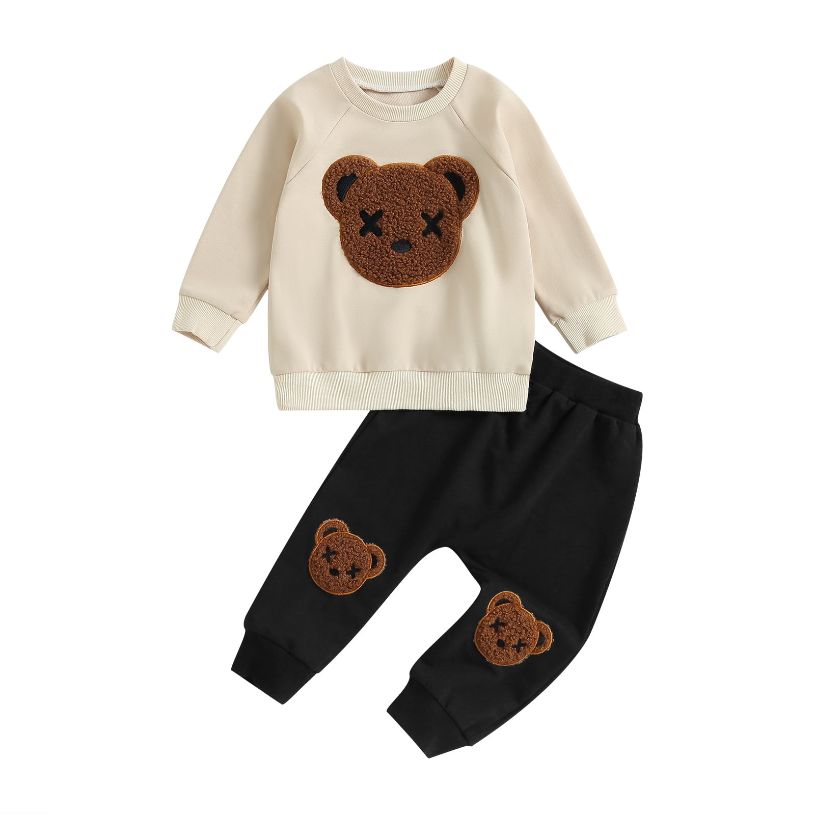 Toddler Boy Clothes 2T 3T 4T 5T Fall Outfits Baby Pullover Pants Sets