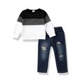 Toddler Boy Clothes 2T 3T Boy Outfit Winter Long Sleeve Stripe Tops