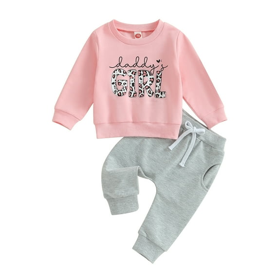 Toddler Boy Clothes Toddler Girl Fall Winter Outfit 6M 12M 18M 24M 3Y Long Sleeve Sweatshirt Top Jogger Pants Cute 2Pcs Set