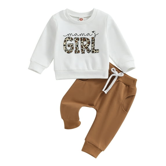 Toddler Boy Clothes Toddler Girl Fall Winter Outfit 6M 12M 18M 24M 3Y Long Sleeve Sweatshirt Top Jogger Pants Cute 2Pcs Set