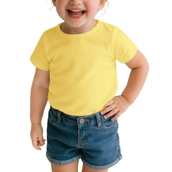 Toddler Boy Clothes Trendy Short Sleeve Boys Shirts Yellow Shirts Toddler Tee Shirts 18-24 Months Tshirt Boys