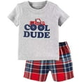 thumbnail image 1 of Toddler Boy Cotton Summer Short Sleeve T-Shirt and Short Set, 1 of 9