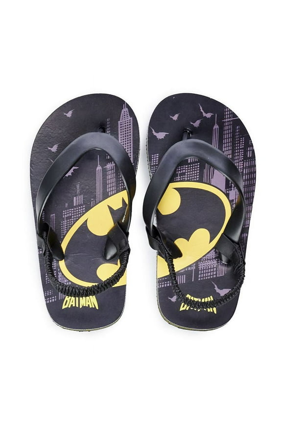 Toddler Boy DC Comics Batman Thong Sandals, Toddler Boy's, Size: Medium, Black
