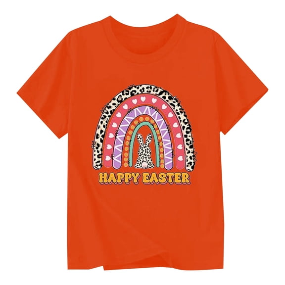 Toddler Boy Easter Day Shirt Fashion Breathable Black Flowers Easter Story Tshirt Boys Funny Short Sleeve T-Shirt Clothes Girls Tees Outfit