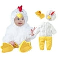 thumbnail image 1 of Toddler Boy Easter Outfit Chicken Romper Hooded Bodysuits Easter Girl Outfit 12-18 Months, 1 of 9