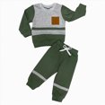 thumbnail image 1 of Toddler Boy Fall Clothes Kids Boys Fall/Winter Round Neck Long Sleeve Elastic Waist 6M 1T 2T 3T 4T 5T Everyday Outfit Set 2 PC, 1 of 6