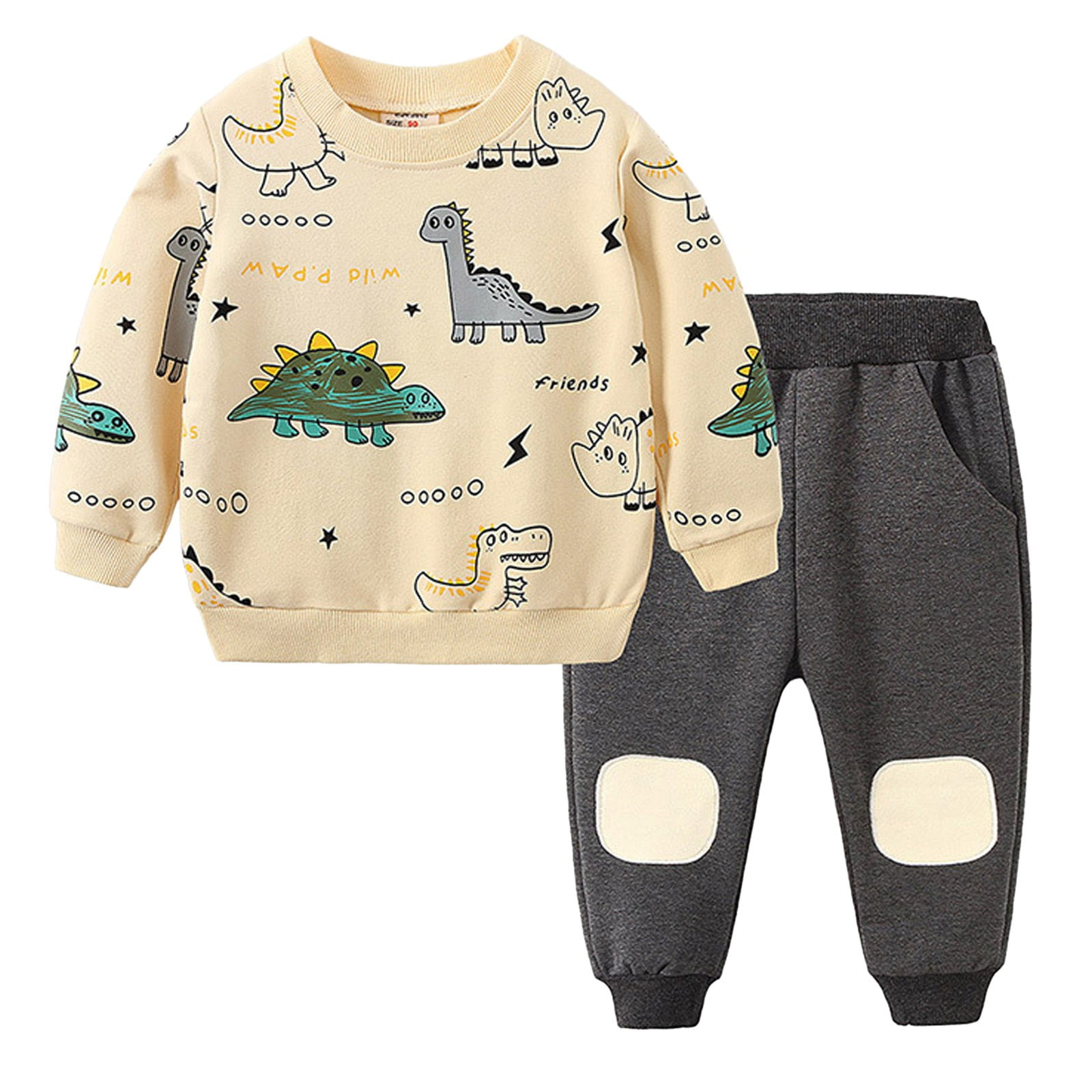 Toddler Boy Fall Outfits Baby Boys Clothes 1218 Months Baby Boy Clothing Sets Little Dinosaur