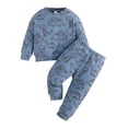 thumbnail image 1 of Toddler Boy Fall Outfits Set Sets Casual Two Piece Pullover Hoodie And Pants Outfit Spring Fall Play Clothes Fashion Sweatshirts and Sweatpants 12-18 Months, 1 of 9