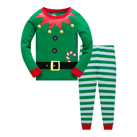 Toddler Boy Girl 100% Cotton Christmas Pajamas Sets for Baby Boys Santa Claus Sleepwear Size 5T